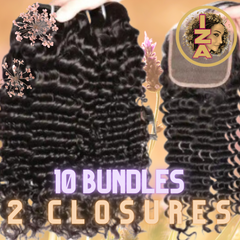 12A 4 X 4 1B HD Lace Closure with Bundles