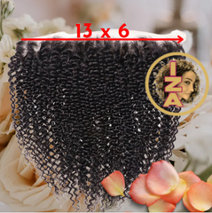 12A HD KINKY CURL Human Hair Lace Closure and Frontal