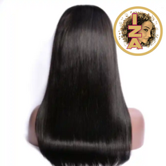 13 X 6 Lace Front 12A Straight 1B Human Hair Wig w/ Baby Hair