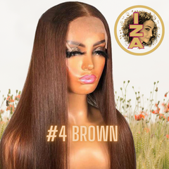 #4 Lace Frontal 12A 180% Density 13 x 4 Or 13 x 6 Human Hair Wigs with Baby Hair Pre Plucked