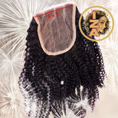 12A HD KINKY CURL Human Hair Lace Closure and Frontal