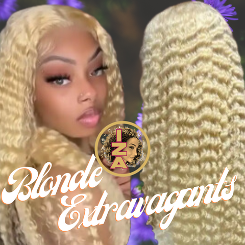 12A 180% Density 13 x 6 Blonde Lace Frontal Human Hair Wigs with Baby Hair Pre Plucked