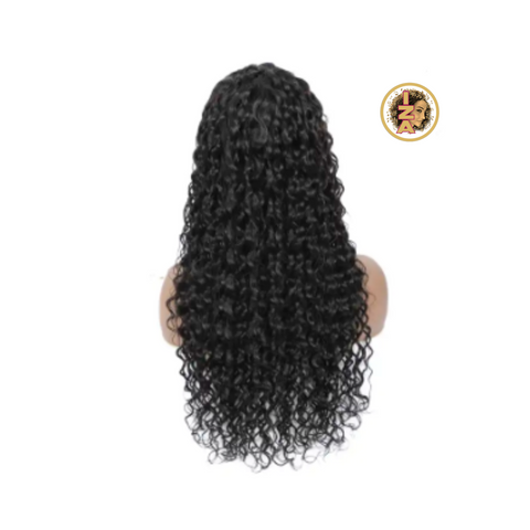 13 X 6 Front Lace Curly 1B Human Hair Wig w/ Baby Hair