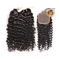 12A 4 X 4 1B HD Lace Closure with Bundles