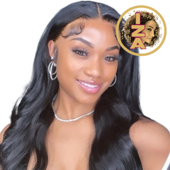 13 X 6 Lace Front 12A Straight 1B Human Hair Wig w/ Baby Hair