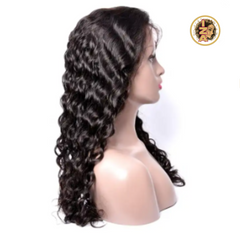 13 X 6 Front Lace 12A Water Wave 1B Human Hair Wig w/ Baby Hair