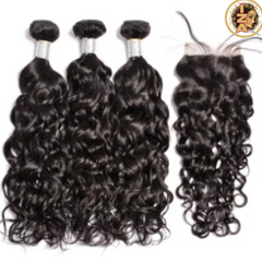 12A 4 X 4 1B HD Lace Closure with Bundles