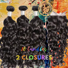 12A 4 X 4 1B HD Lace Closure with Bundles