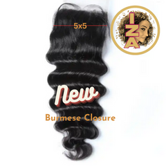 Burmese Hair 12A 5x5 Lace Front Human Hair CLOSURE